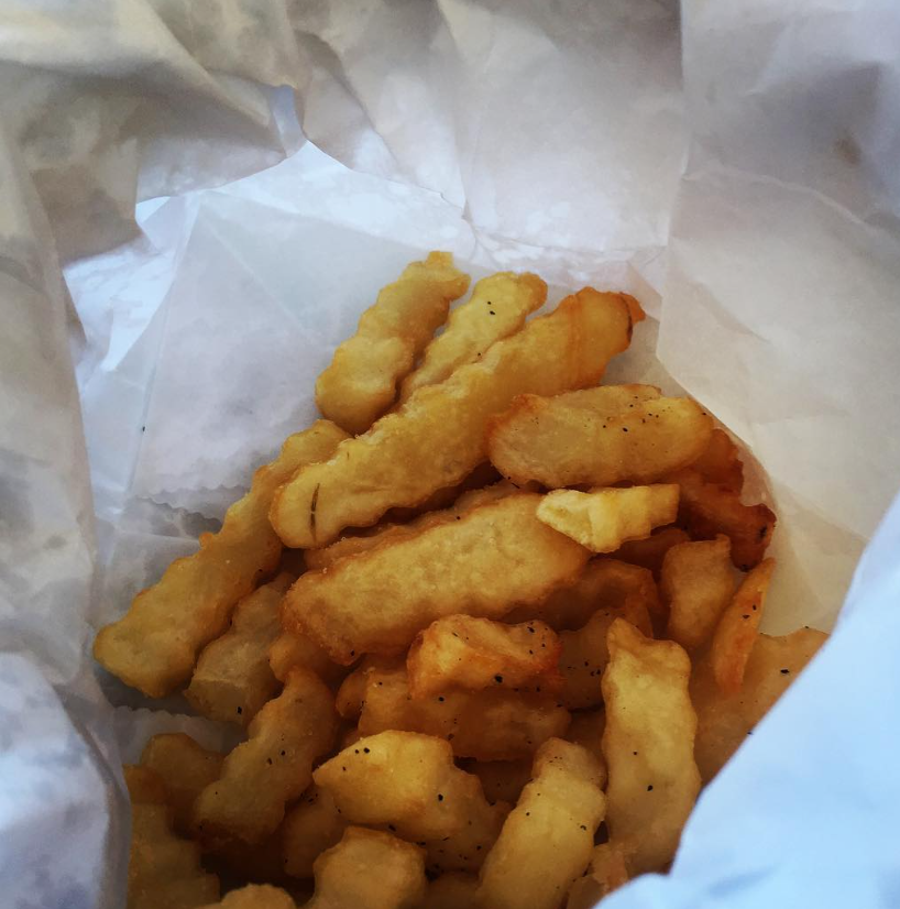 Bag of crinkle fries